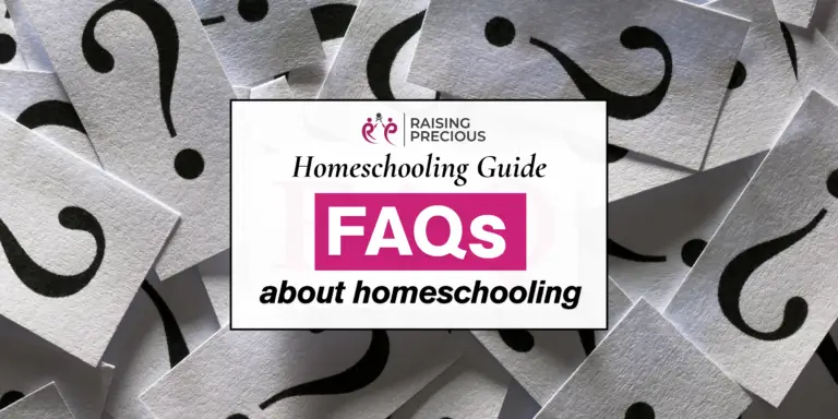 Frequently asked questions for homeschooling guide blog post