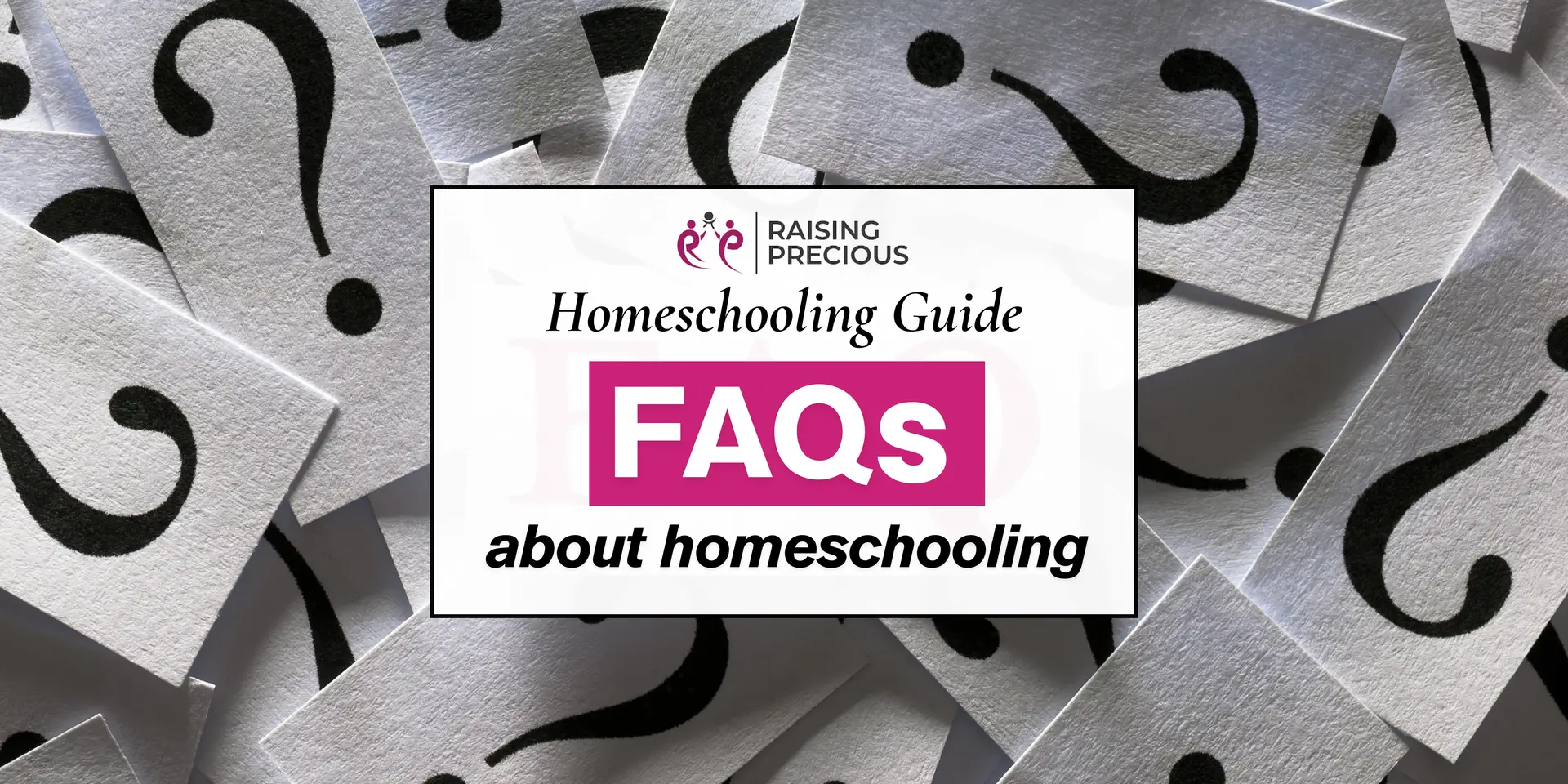 Frequently asked questions for homeschooling guide blog post