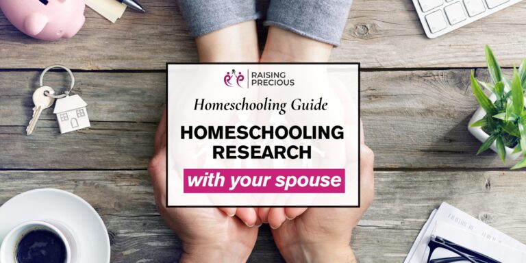 Homeschooling research with your spouse blog post