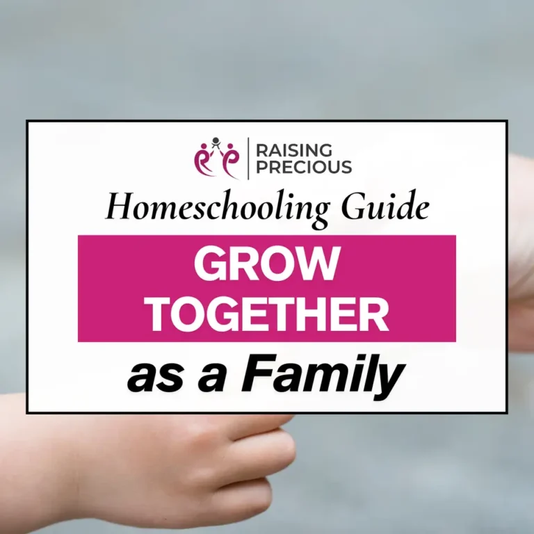 Grow together as a family while homeschooling blog header
