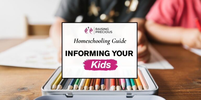 Informing your kids when parents decide to homeschool