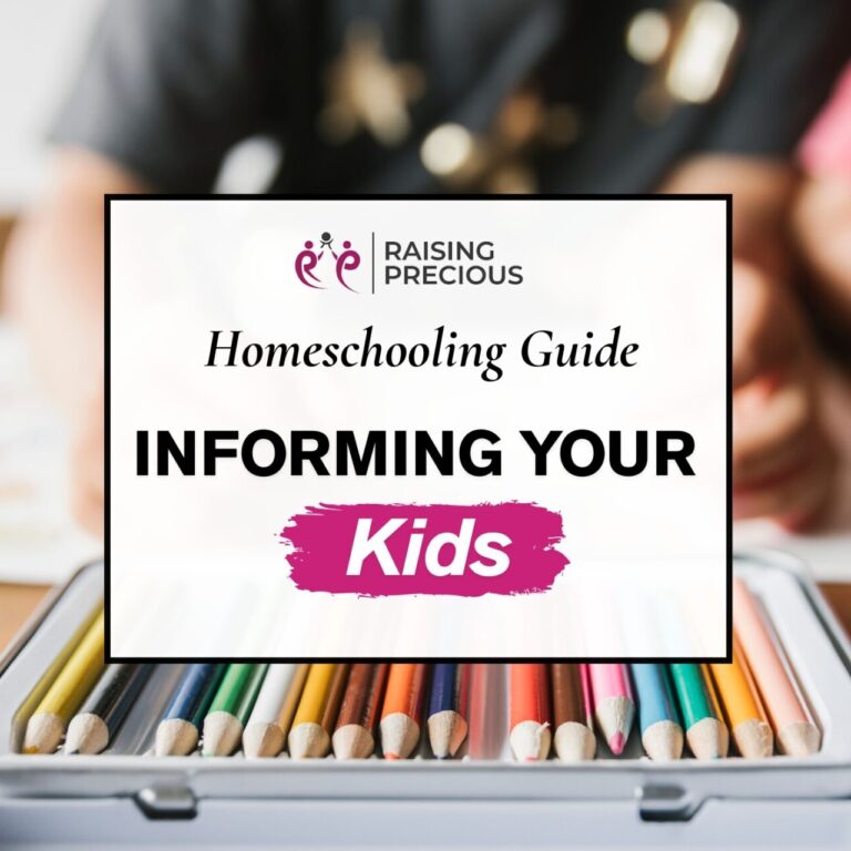 Informing your kids when parents decide to homeschool