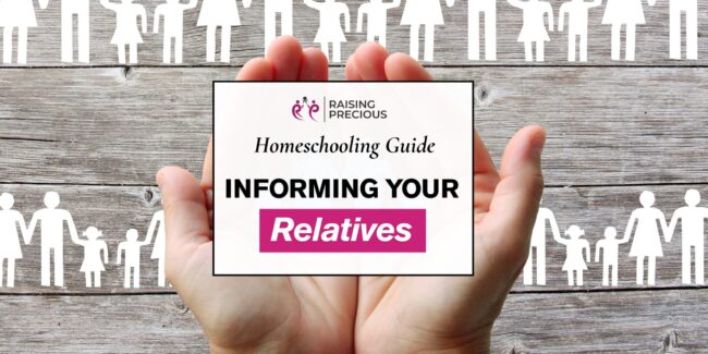 Informing your relatives when decide to homeschool blog post