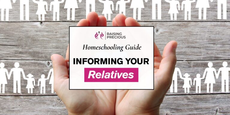 Informing your relatives when decide to homeschool blog post