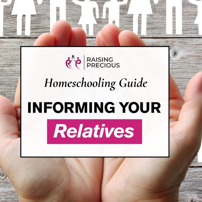 Informing your relatives when decide to homeschool blog post